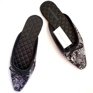 Banana Republic Zebra Print Slippers (NWT)